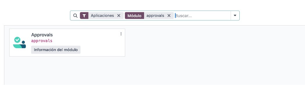 Menú Aprobaciones disponible en el dashboard
