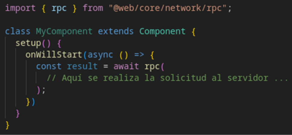 Uso de useService en un componente