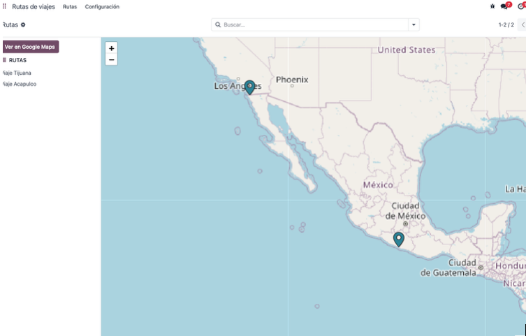 Vista alternativa con etapas kanban