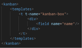 Definición básica de una vista Kanban en XML