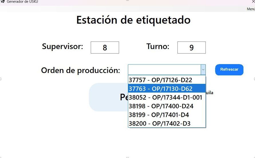 Báscula registrando el peso del producto