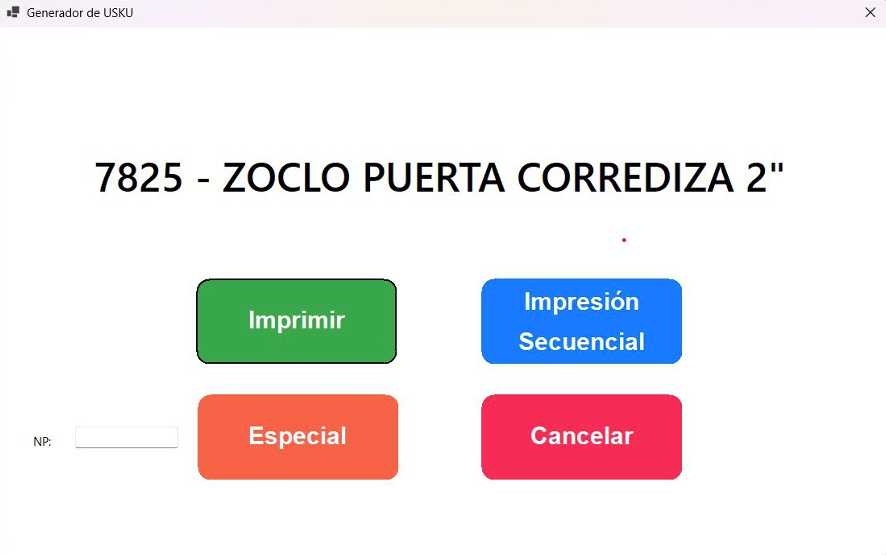 App generando EPC y USKU