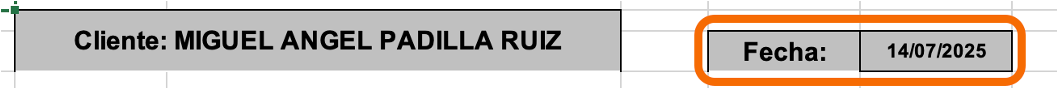 Resultado con fecha de venta y formato de fecha