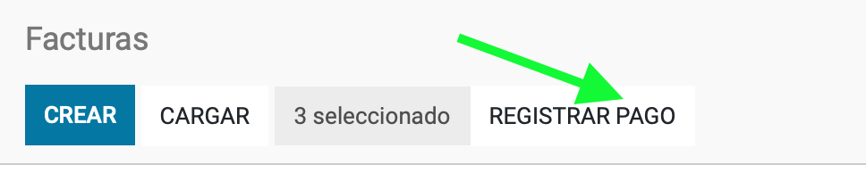 Botón Registrar pago