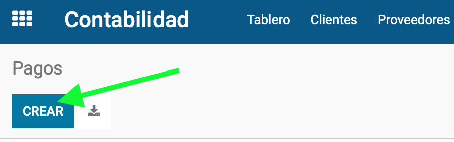 Crear nuevo pago