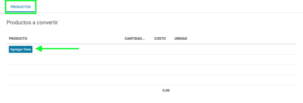 Botón añadir registro