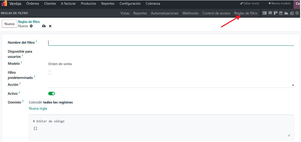 Configuración de una automatización en Studio