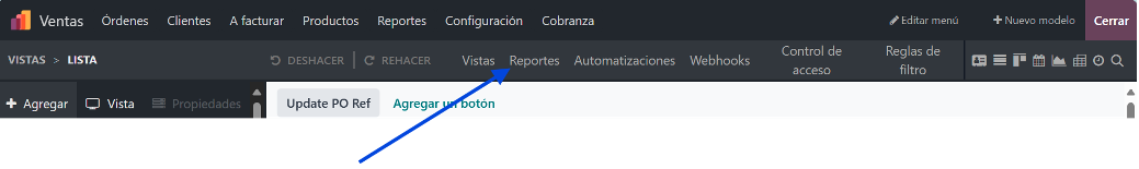Editor de reportes PDF de Studio