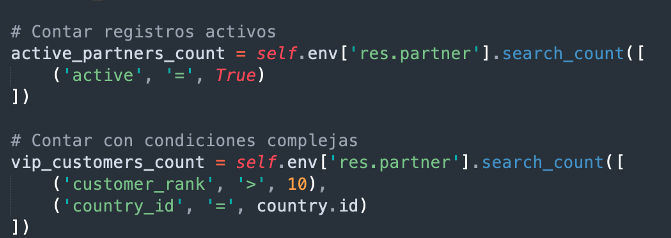 Ejemplo de uso de search_count
