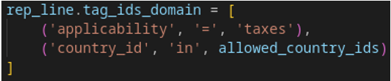 Función computada que arma el dominio en Python