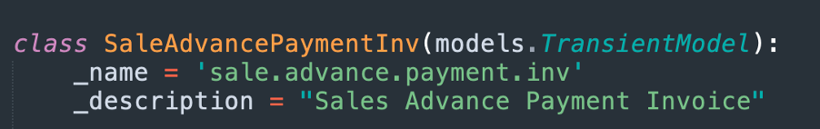 Asistente para crear facturas de venta — TransientModel