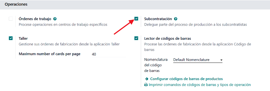 Configuración de rutas para subcontratación y cross-docking