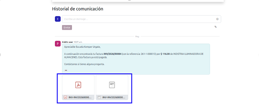 CFDI timbrado y disponible para descarga