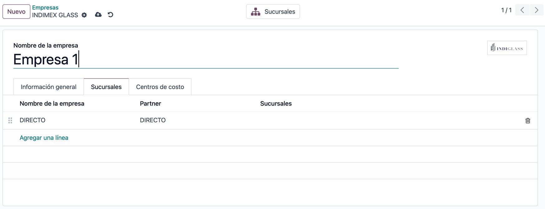 Configuración de sucursales en Odoo 17