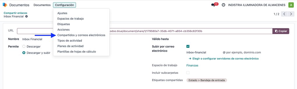 Vista de colaboración en Documentos