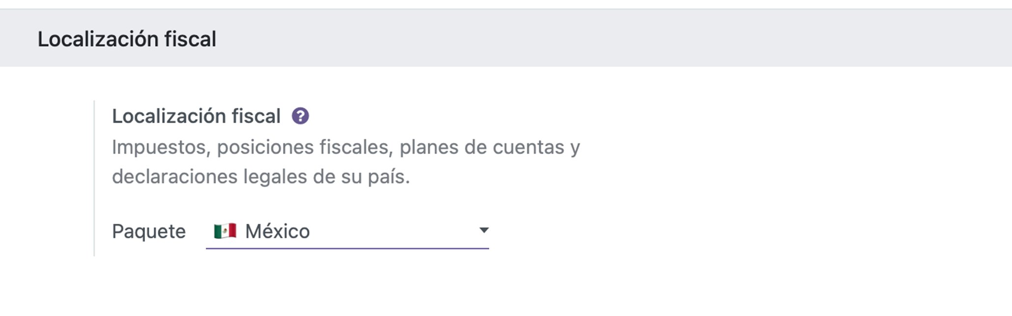 Localización fiscal mexicana en Facturación