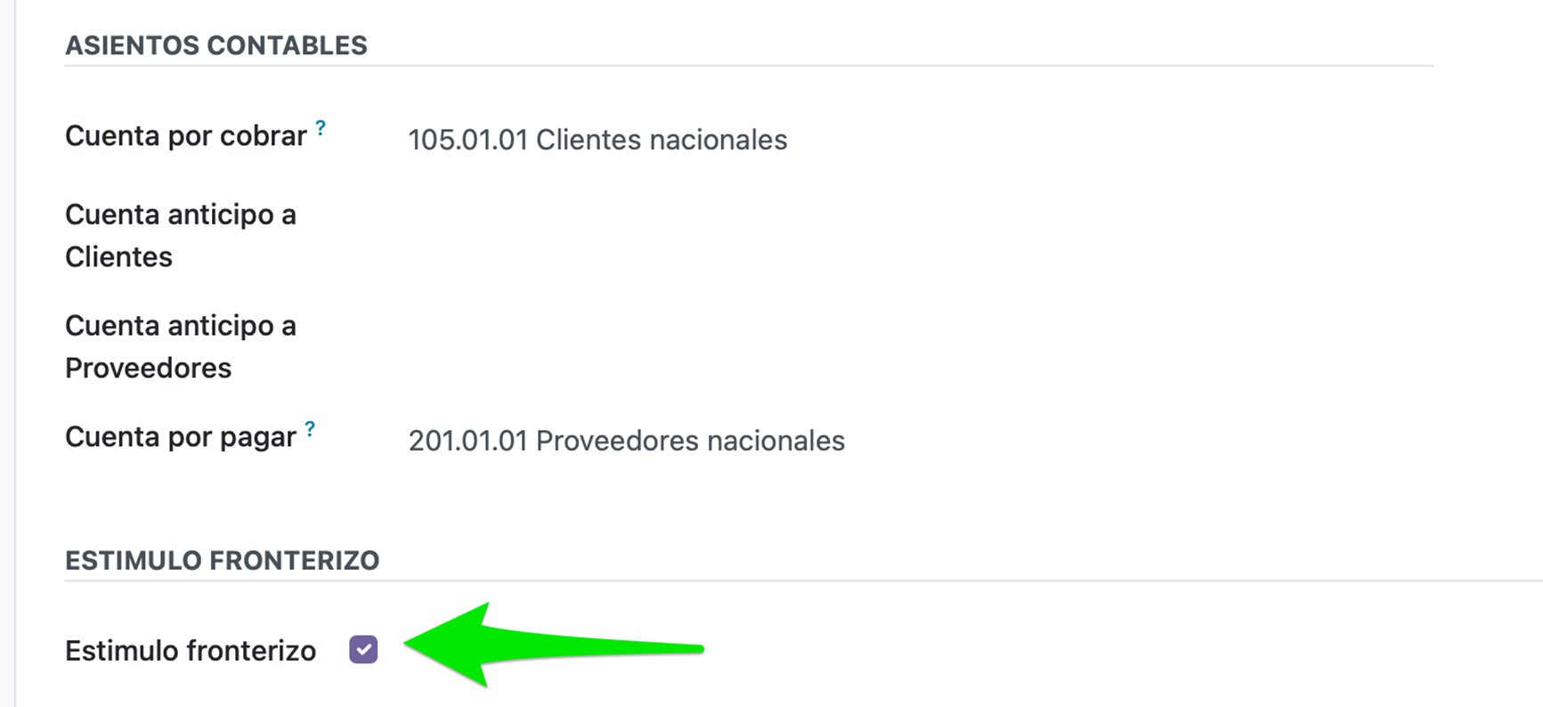 Activación del estímulo fronterizo en el cliente