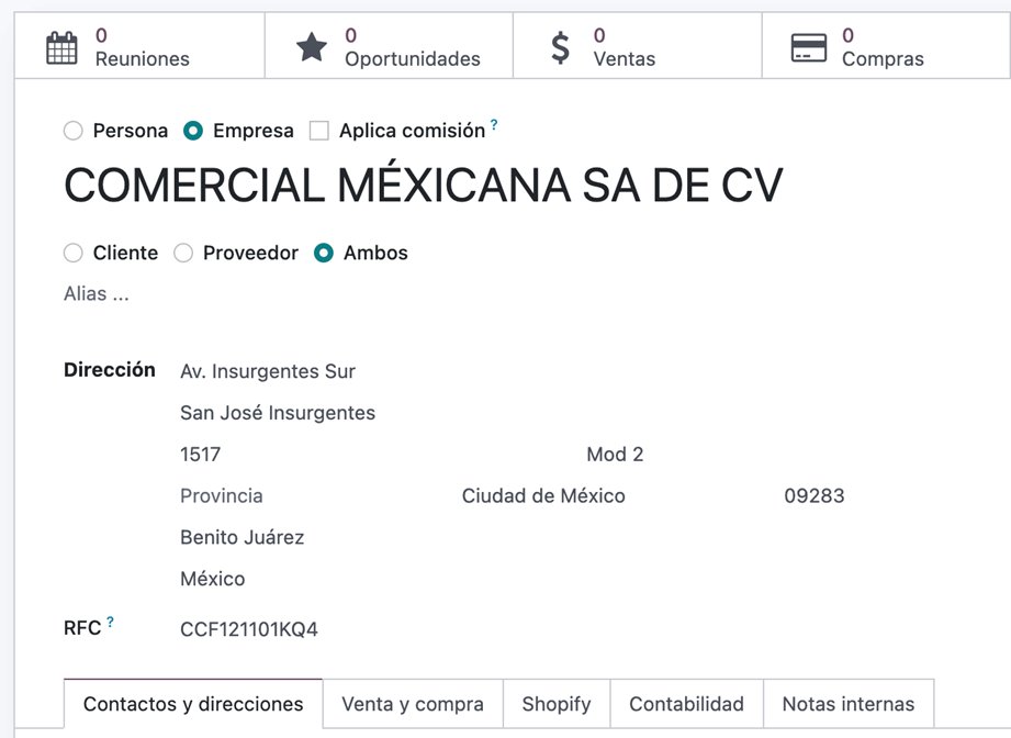 Datos generales del cliente