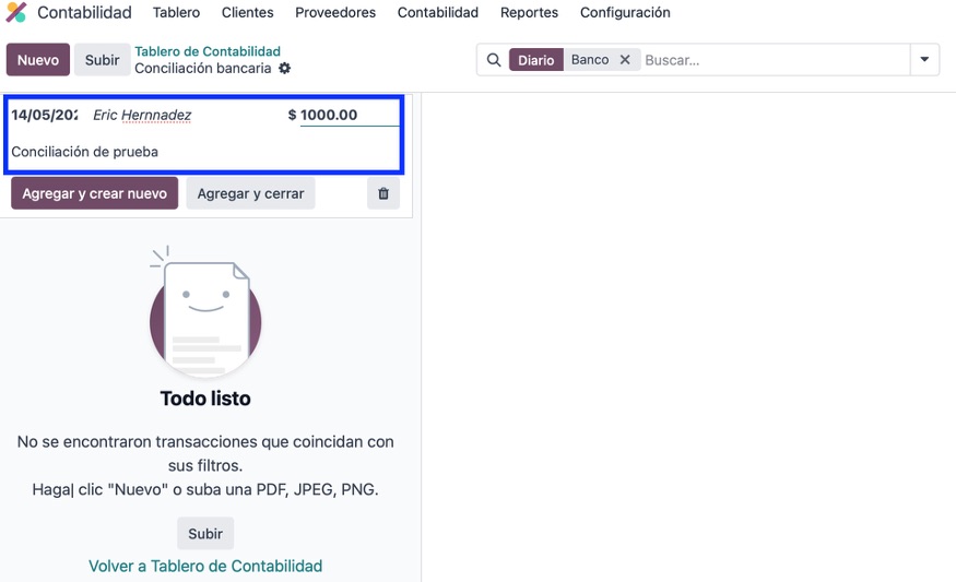 Completar campo Partner y etiqueta