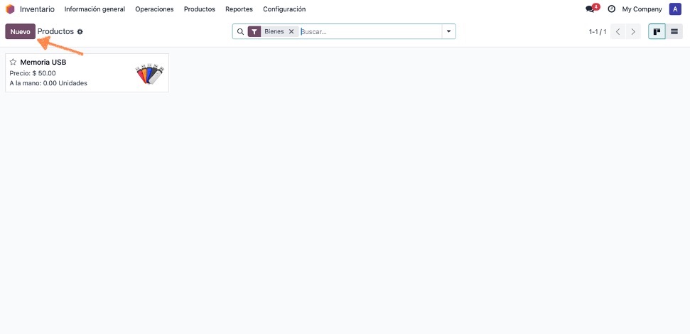 Crear nuevo producto