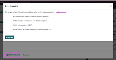 Razones de invalidación