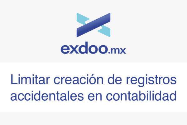 Limitar creación de registros accidentales en contabilidad