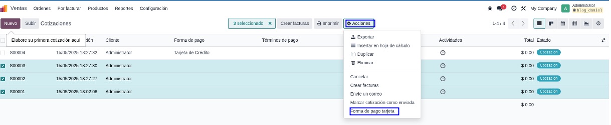 Selección múltiple desde la lista