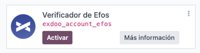 Módulo Verificación de EFOS en Apps