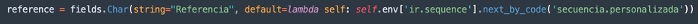 Llamada a next_by_code desde Python